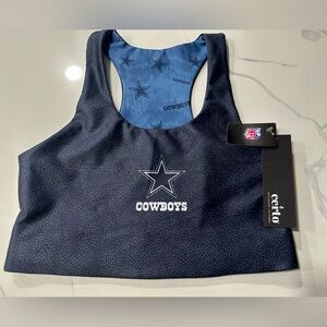 Dallas Cowboys Sports Bra / Atheleisure Top (Medium) Retails For $45